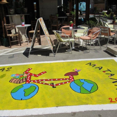 picture matala street paiting