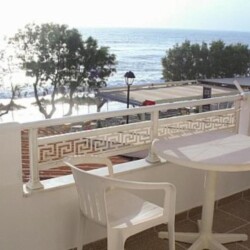 Balcony with stunning sea view at Sunset Holiday Home in Neo Kalamaki, Crete